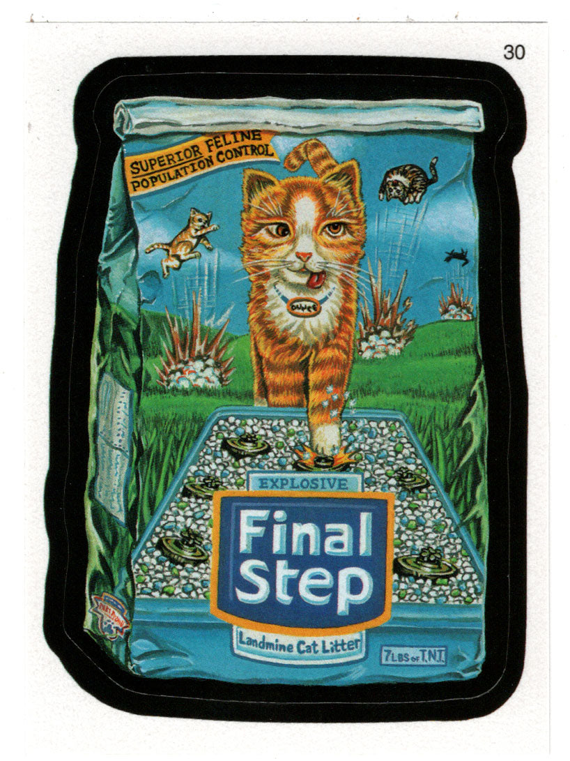 Final Step Landmine Cat Litter (Trading Card) Wacky Packages All-New Series 2 Stickers - 2005 Topps # 30 - Mint