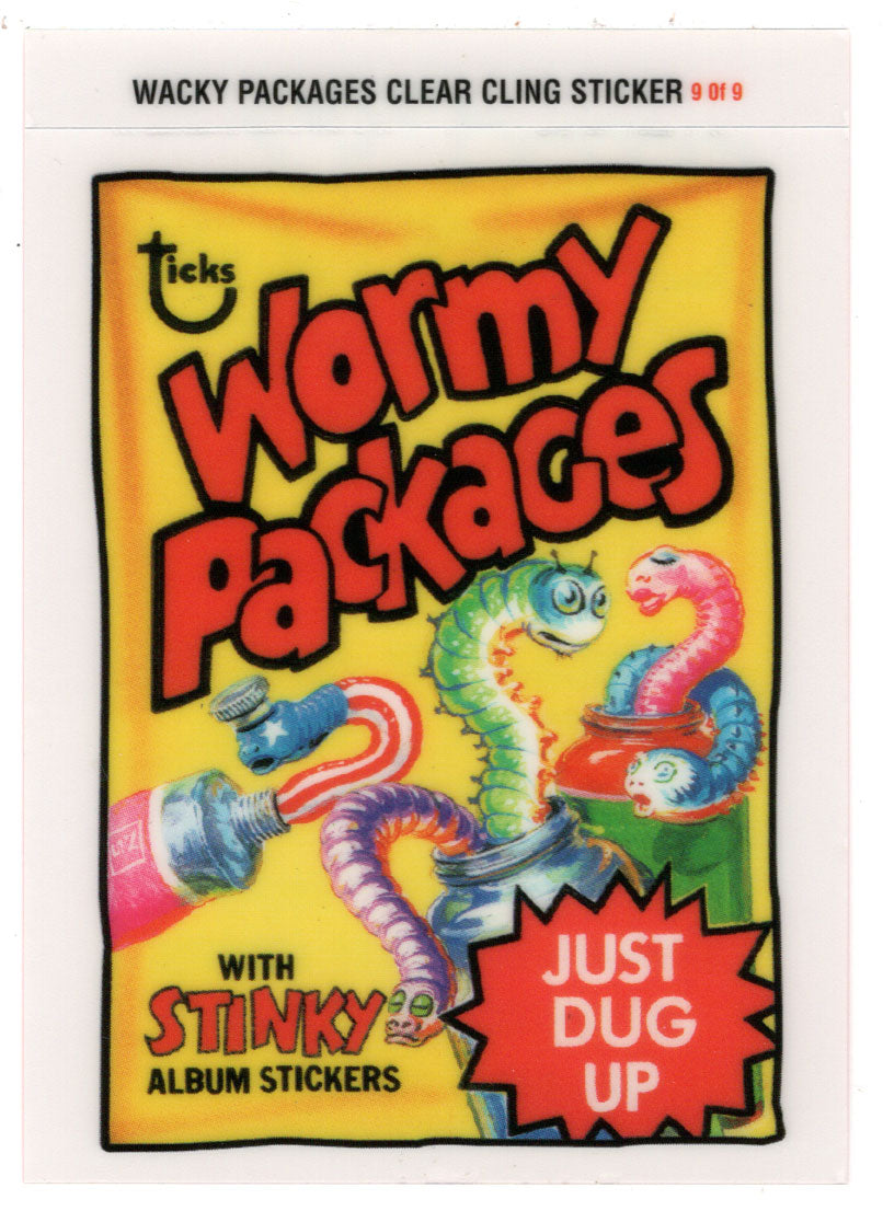 Wormy Packages - Clear-Cling Stickers (Trading Card) Wacky Packages All-New Series 2 Stickers - 2005 Topps # 9 - Mint