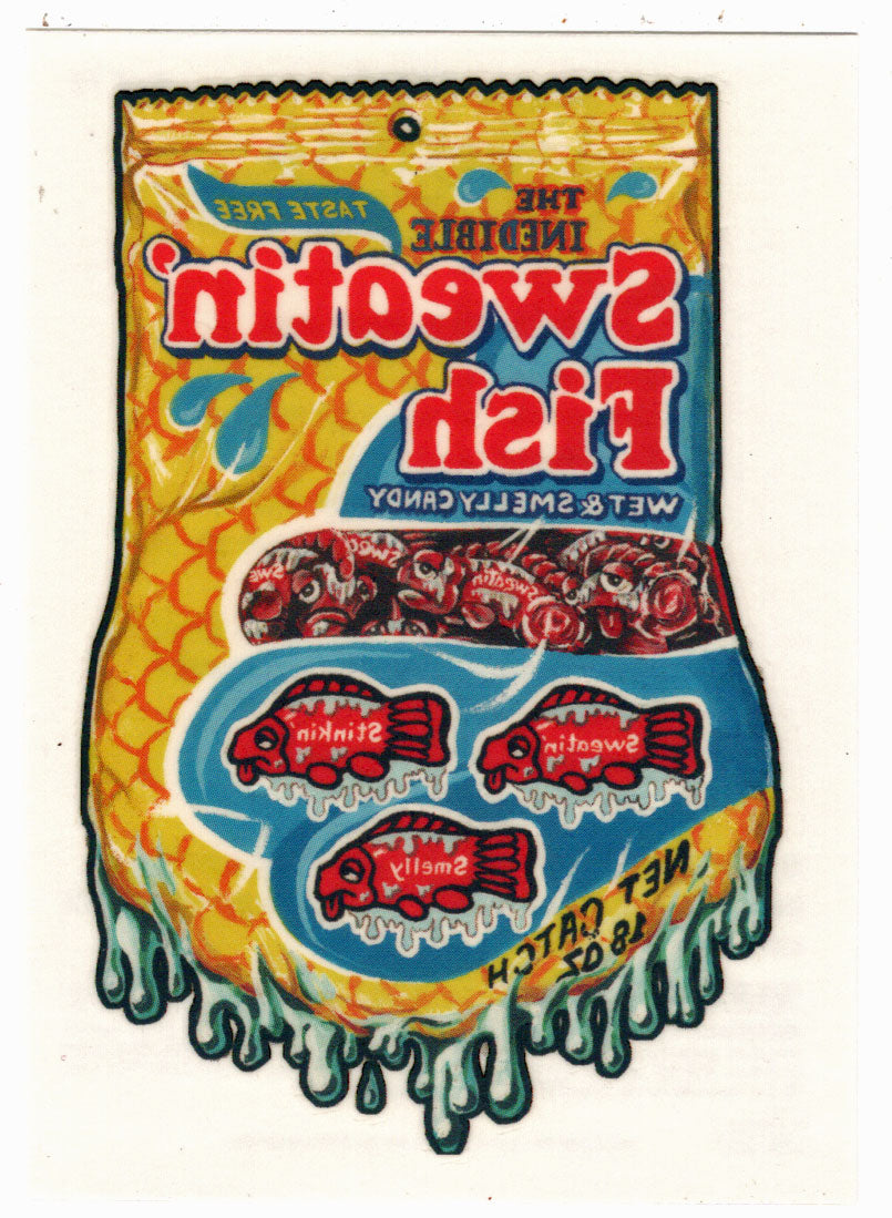 Sweatin' Fish - Temporary Tattoos (Trading Card) Wacky Packages All-New Series 2 Stickers - 2005 Topps # 6 - Mint