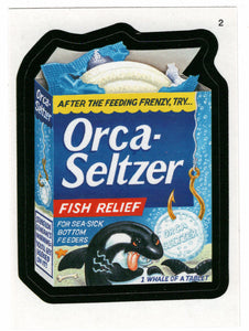 Orca-Seltzer Fish Relief (Trading Card) Wacky Packages All-New Series 4 Stickers - 2006 Topps # 2 - Mint