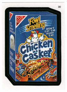 Chicken in a Casket (Trading Card) Wacky Packages All-New Series 4 Stickers - 2006 Topps # 30 - Mint