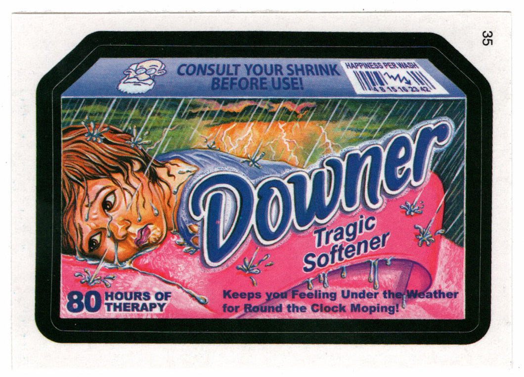 Downer Tragic Softener (Trading Card) Wacky Packages All-New Series 4 Stickers - 2006 Topps # 35 - Mint