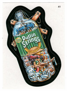 Pullin Strings Natural String Water (Trading Card) Wacky Packages All-New Series 4 Stickers - 2006 Topps # 41 - Mint