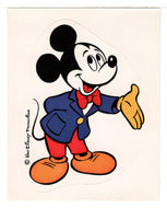 Walt Disney - Mickey Mouse (Trading Card - Sticker) Figurine Super Stickers - 1979 Panini - Mint