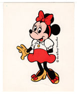 Walt Disney - Minnie Mouse (Trading Card - Sticker) Figurine Super Stickers - 1979 Panini - Mint