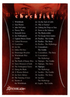Checklist (Trading Card) Witchblade - Season One - 2002 Inkworks # 81 - Mint