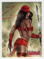 Women of Marvel - Promo - Elektra (Trading Card) 2008 Rittenhouse Archives # P2 - Mint