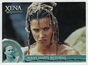 On the Eve of Gabrielle's Birthday (Trading Card) Xena Warrior Princess Season Six - 2001 Rittenhouse Archives # 58 - Mint