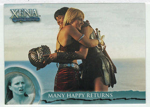 Xena and Gabrielle were Shocked to Find Franku (Trading Card) Xena Warrior Princess Season Six - 2001 Rittenhouse Archives # 60 - Mint