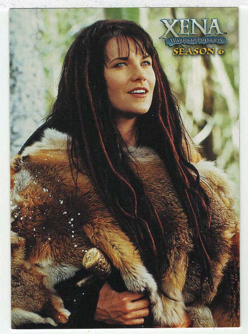 Xena in Furs - Checklist # 3 (Trading Card) Xena Warrior Princess Season Six - 2001 Rittenhouse Archives # 72 - Mint