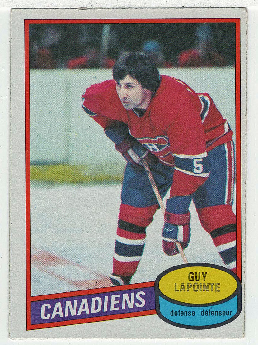 Guy Lapointe - Montreal Canadiens (NHL Hockey Card) 1980-81 O-Pee-Chee # 201 VG-NM