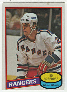 Ed Hospodar RC - New York Rangers (NHL Hockey Card) 1980-81 O-Pee-Chee # 366 VG-NM