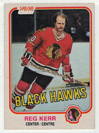 Reg Kerr - Chicago Blackhawks (NHL Hockey Card) 1981-82 O-Pee-Chee # 58 VG