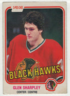 Glen Sharpley - Chicago Blackhawks (NHL Hockey Card) 1981-82 O-Pee-Chee # 64 VG