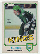 Al Sims - Hartford Whalers (NHL Hockey Card) 1981-82 O-Pee-Chee # 131 VG