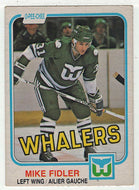 Mike Fidler - Hartford Whalers (NHL Hockey Card) 1981-82 O-Pee-Chee # 136 VG