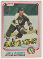 Steve Christoff - Minnesota North Stars (NHL Hockey Card) 1981-82 O-Pee-Chee # 160 VG