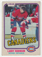 Larry Robinson - Montreal Canadiens (NHL Hockey Card) 1981-82 O-Pee-Chee # 179 VG