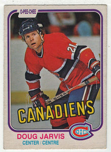 Doug Jarvis - Montreal Canadiens (NHL Hockey Card) 1981-82 O-Pee-Chee # 184 VG