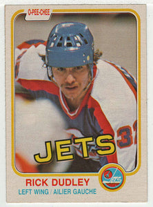 Rick Dudley - Winnipeg Jets (NHL Hockey Card) 1981-82 O-Pee-Chee # 362 VG