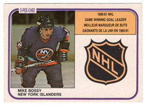 Mike Bossy - New York Islanders - League Leaders (NHL Hockey Card) 1981-82 O-Pee-Chee # 388 VG