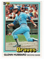 Glenn Hubbard - Atlanta Braves (MLB Baseball Card) 1981 Donruss # 459 NM/MT