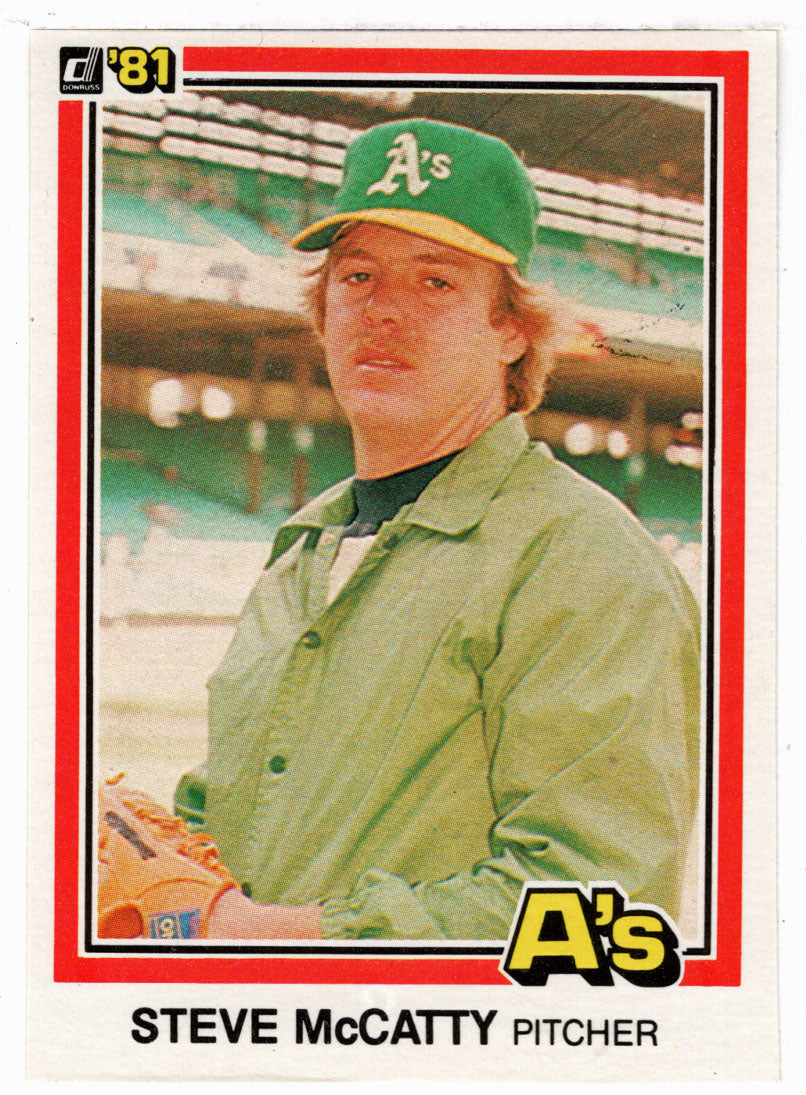 Steve McCatty - Oakland Athletics (MLB Baseball Card) 1981 Donruss # 478 NM/MT