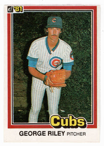 George Riley RC - Chicago Cubs (MLB Baseball Card) 1981 Donruss # 588 NM/MT