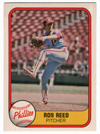 Ron Reed - Philadelphia Phillies (MLB Baseball Card) 1981 Fleer # 11 NM/MT