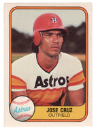 Jose Cruz - Houston Astros (MLB Baseball Card) 1981 Fleer # 60 NM/MT