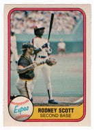 Rodney Scott - Montreal Expos (MLB Baseball Card) 1981 Fleer # 155 NM/MT