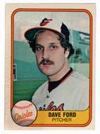 Dave Ford - Baltimore Orioles (MLB Baseball Card) 1981 Fleer # 192 NM/MT