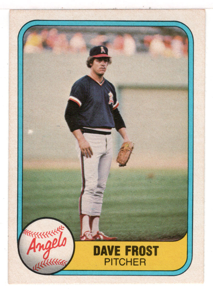 Dave Frost - California Angels (MLB Baseball Card) 1981 Fleer # 275 NM/MT