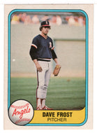 Dave Frost - California Angels (MLB Baseball Card) 1981 Fleer # 275 NM/MT