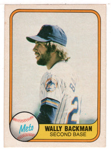 Wally Backman RC - New York Mets (MLB Baseball Card) 1981 Fleer # 336 NM/MT