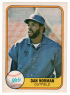 Dan Norman - New York Mets (MLB Baseball Card) 1981 Fleer # 337 NM/MT