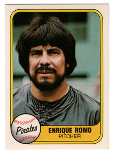 Enrique Romo - Pittsburgh Pirates (MLB Baseball Card) 1981 Fleer # 385 NM/MT