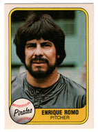 Enrique Romo - Pittsburgh Pirates (MLB Baseball Card) 1981 Fleer # 385 NM/MT