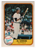 Al Cowens - Detroit Tigers (MLB Baseball Card) 1981 Fleer # 471 NM/MT