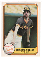 Eric Rasmussen - San Diego Padres (MLB Baseball Card) 1981 Fleer # 497 NM/MT