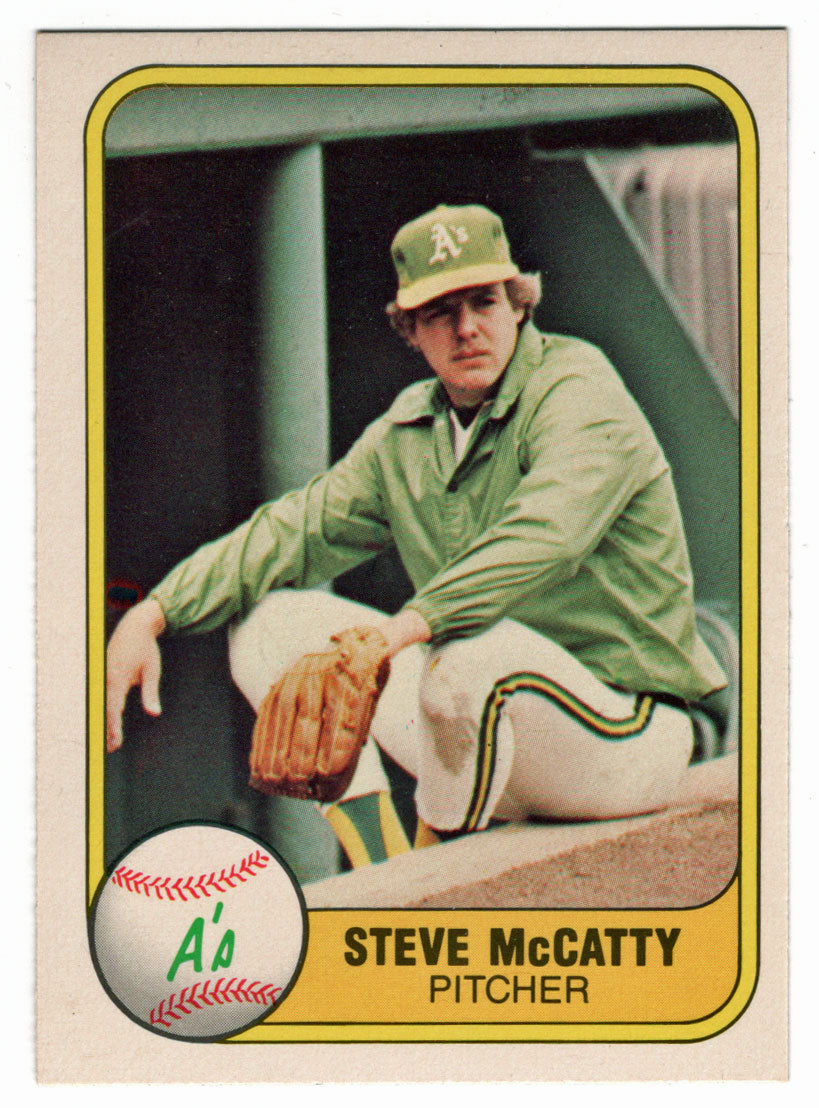 Steve McCatty - Oakland Athletics (MLB Baseball Card) 1981 Fleer # 589 NM/MT