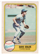 Dave Edler RC - Seattle Mariners (MLB Baseball Card) 1981 Fleer # 610 NM/MT