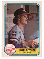 John Butcher RC - Texas Rangers (MLB Baseball Card) 1981 Fleer # 635 NM/MT