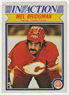 Mel Bridgman - Calgary Flames - In Action (NHL Hockey Card) 1982-83 O-Pee-Chee # 40 NM-MT