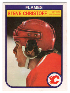 Steve Christoff - Calgary Flames (NHL Hockey Card) 1982-83 O-Pee-Chee # 42 NM-MT