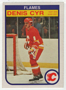 Denis Cyr RC - Calgary Flames (NHL Hockey Card) 1982-83 O-Pee-Chee # 44 NM-MT