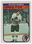 Greg Fox - Chicago Blackhawks (NHL Hockey Card) 1982-83 O-Pee-Chee # 65 NM-MT