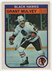 Grant Mulvey - Chicago Blackhawks (NHL Hockey Card) 1982-83 O-Pee-Chee # 69 NM-MT