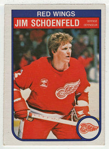 Jim Schoenfeld - Detroit Red Wings (NHL Hockey Card) 1982-83 O-Pee-Chee # 94 NM-MT