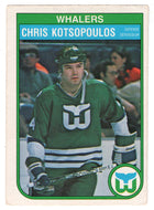 Chris Kotsopoulos RC - Hartford Whalers (NHL Hockey Card) 1982-83 O-Pee-Chee # 124 NM-MT